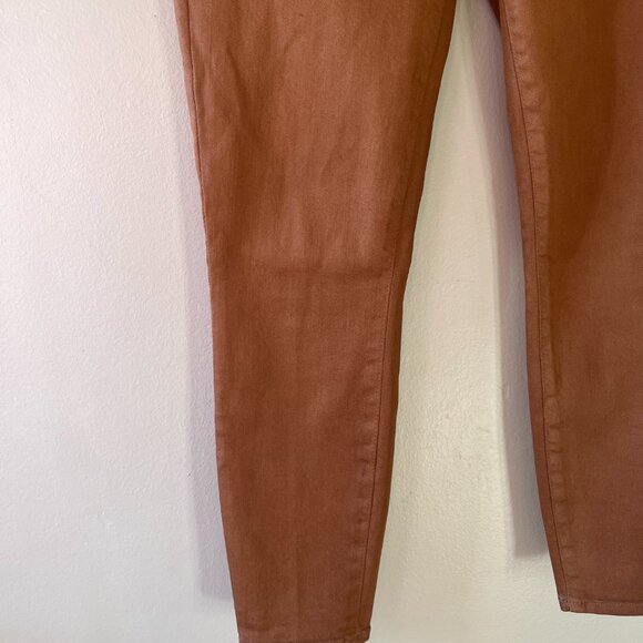 L'AGENCE Sz 30 Micro Boot Stretch Leather Look Coated Denim Skinny Jeans Pants - Picture 6 of 10